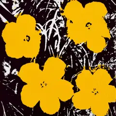 Flowers by Andy Warhol, 1964, Acryl und Serigraphie auf Leinwand, sold Nov 2015
