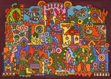 Alexis Akrithakis, Entree libre, 1970, Öl auf Leinwand