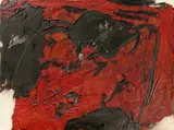 Augila by Emil Schumacher, 1963, Öl auf Leinwand, sold Nov 2019