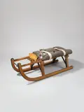 Schlitten by Joseph Beuys, 1969, Holzschlitten, Filz, Gurte, Stablampe, Fett, sold Nov 2014
