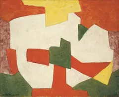 Composition by Serge Poliakoff, 1969, Öl auf Leinwand, sold Nov 2011