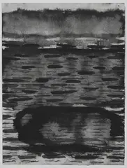 Michal Ranný, Sea II, 1977, Ink, watercolour, paper