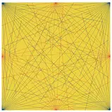 Sol LeWitt, Plate 3 and Plate 6 (from Lines In Color on Color From Corners Sides and Centers to Specific Points, 1978, Color screenprints on Arches 88 paper