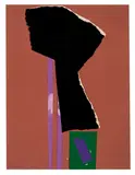 Emerson Woelffer, Summer Poet Series #5, 1978, Torn paper collage on paper