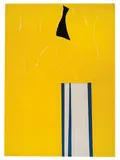 Emerson Woelffer, Untitled, 1977, Torn Color-aid collage on paper