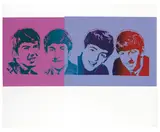 Beatles by Andy Warhol, 1980, Screenprint on paper collage mounted to board, sold Sep 2018