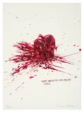 Raymond Pettibon, No Title (What would you have me say ladies), 2002, Color screenprint on paper