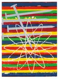 James Rosenquist, Time Stream Prix Nobel, 1975, 6-color lithograph and screenprint on Arches watercolor paper