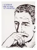 No Title (I See Before Me...) by Raymond Pettibon, 2002, Lithograph on paper, sold Sep 2018