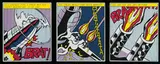 Roy Lichtenstein, As I Opened Fire (Triptych), 1966, Offset lithographs on white wove paper