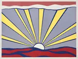 Roy Lichtenstein, Sunrise, 1965, Offset color lithograph on lightweight, white, wove paper