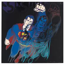 Andy Warhol, Superman (from Myths), 1981, Screenprint on Lenox Museum Board