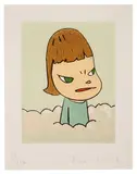 In the Cloud by Yoshitomo Nara, 2003, Color lithograph on Arches paper, sold Sep 2018