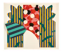 Jay Phillips, Hancock Park; Beverly; and Melrose (from the Serrano Suite) (3), 1979, Screenprints, die-cut and folded in acrylic boxes