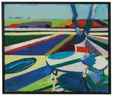 Roland Petersen, Girl with Picnic Table and Fields