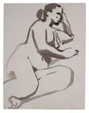 David Park, Nude Resting on Side (#257)