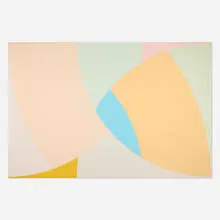Blue Florida #4 by Walter Darby Bannard, 1966, alkyd resin on canvas, sold Mar 2024