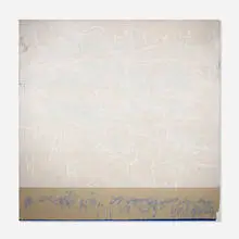 Warren Rohrer, Field: Language 10 (Babel), 1991, oil on linen