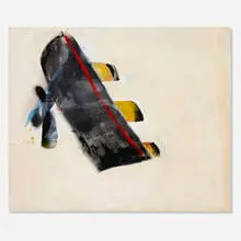 Titanic Sinking by Katherine Bradford, 2013, oil on canvas, sold Mar 2024