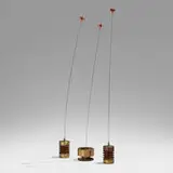Takis, 3 Signals, 1969, lacquer, steel, brass, electrical insulator