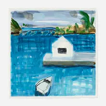 March, Bermuda #W22 by Jennifer Bartlett, 1998, watercolor on paper, sold Mar 2024