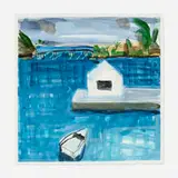 Jennifer Bartlett, March, Bermuda #W22, 1998, watercolor on paper