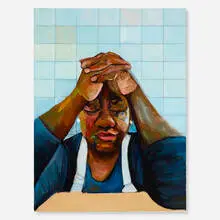 Beverly McIver, Praying Hands (Praying for a Better Tomorrow), 2020, oil on canvas
