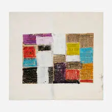 Vaclav Vytlacil, Color Blocks, gouache and collage on paper