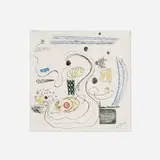 Hilla Rebay, Abstract Composition, etching and aquatint in colors