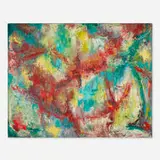William Buchanan, Abstract Composition, oil on canvas board