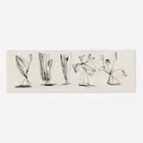 Harry Bertoia, Untitled, pen and marker on paper