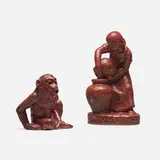 Gertrud Kudielka, Figures, set of two, c. 1950, glazed stoneware