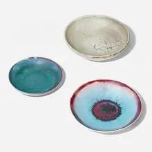 Collection of three bowls by Toini Muona, c. 1950, glazed porcelain, sold Mar 2024
