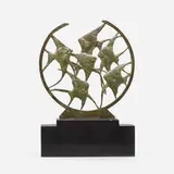 Rachel van Dantzig, Squalers, c. 1930, patinated bronze, marble