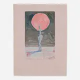 David Hostetler, The Goddess, 1995, monoprint on handmade paper