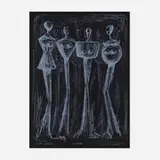 David Hostetler, Earth Goddesses, 1996, lithograph