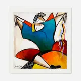 David Schluss, Confetti Dance, oil on paper