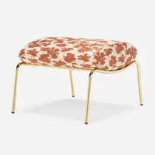 Erberto Carboni, Delfino stool, brass, upholstery