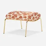 Erberto Carboni, Delfino stool, brass, upholstery
