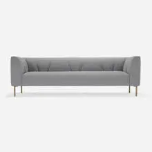 Jason Miller, Gates sofa, 2018, upholstery, bronze