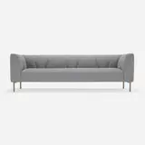 Jason Miller, Gates sofa, 2018, upholstery, bronze