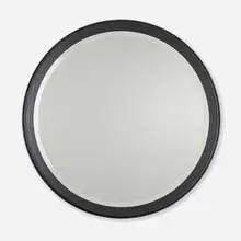 Coniston mirror, model 392LR by Matthew Hilton, c. 2010, ebonized walnut, mirrored glass, sold Mar 2024