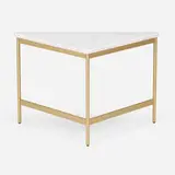 Luca Nichetto, Capilano occasional table, 2016, Carrara marble, lacquered steel