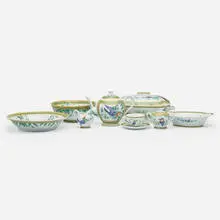 Hermès for Limoges, Toucan dinnerware, c. 2000, transfer-printed glazed porcelain