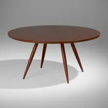 Dining table by New Hope Modern, c. 1960, cherry, sold Mar 2024