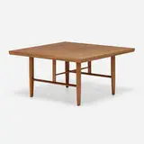 Origins coffee table, model 243 by George Nakashima, c. 1958, walnut, sold Mar 2024