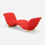 Pierre Paulin, Relax chaise lounge, 1968, upholstery, painted wood