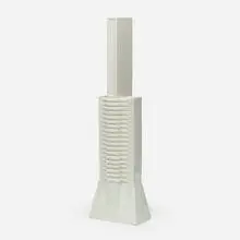 Skyscraper vase by Frank Lloyd Wright, 1902 / 1987, glazed porcelain, sold Mar 2024