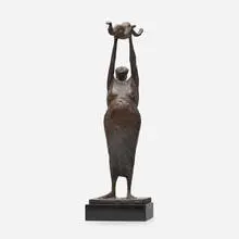 Otto Waldemar, Mother and Child, patinated bronze