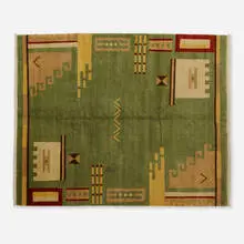 Medium pile carpet by Contemporary, hand-knotted wool, sold Mar 2024